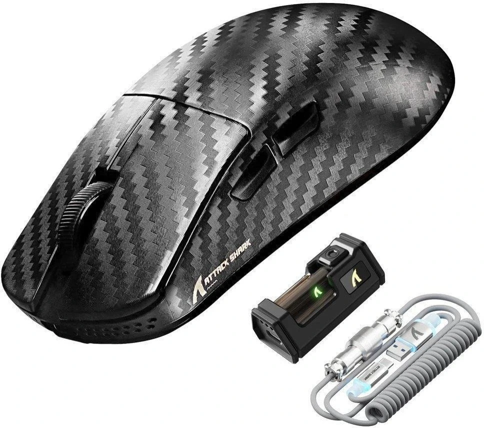 Мышь ATTACK SHARK R11 ULTRA Carbon Weave Black (R11ULTRAPS_AS) (UA)