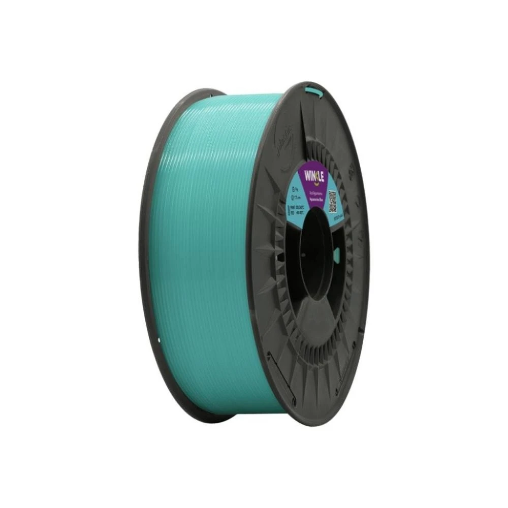 Філамент Winkle PETG Crystal 1.75mm 1kg, Aquamarine Blue (PET01000175AZUAGUWNK) (UA)