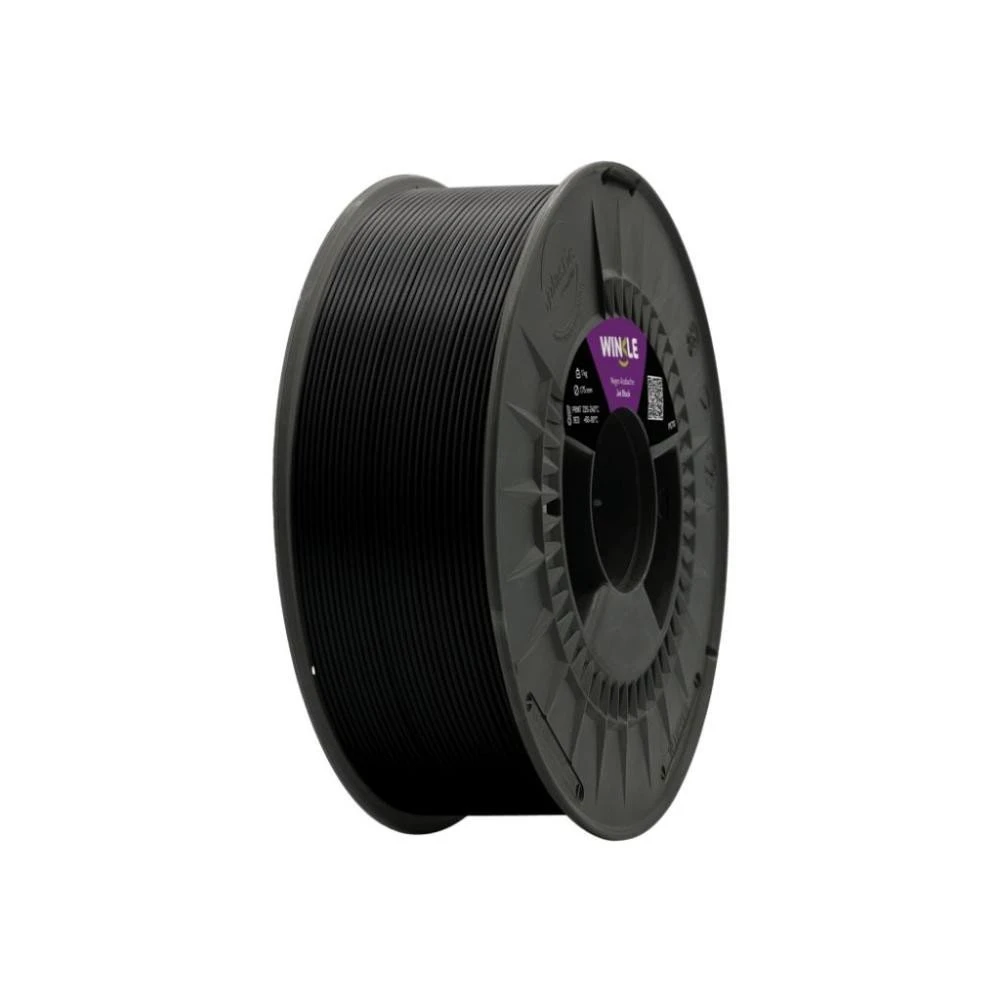 Филамент Winkle PETG 1.75mm 1kg, Black (PET01000175NEGAZAWNK) (UA)