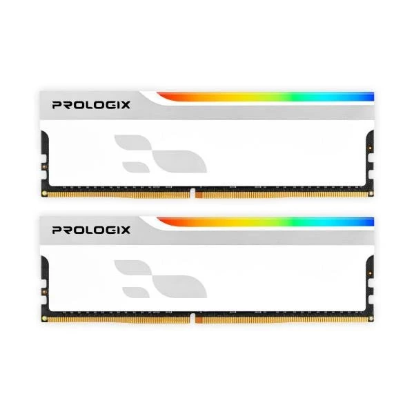 Оперативная память Prologix 16 GB (2x8GB) DDR4 3200 MHz Onyx White RGB (PRO16GB3200YWR4K) (UA)