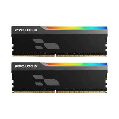 Оперативная память Prologix 16 GB (2x8GB) DDR4 3600 MHz Onyx Black RGB (PRO16GB3600YBR4K) (UA)