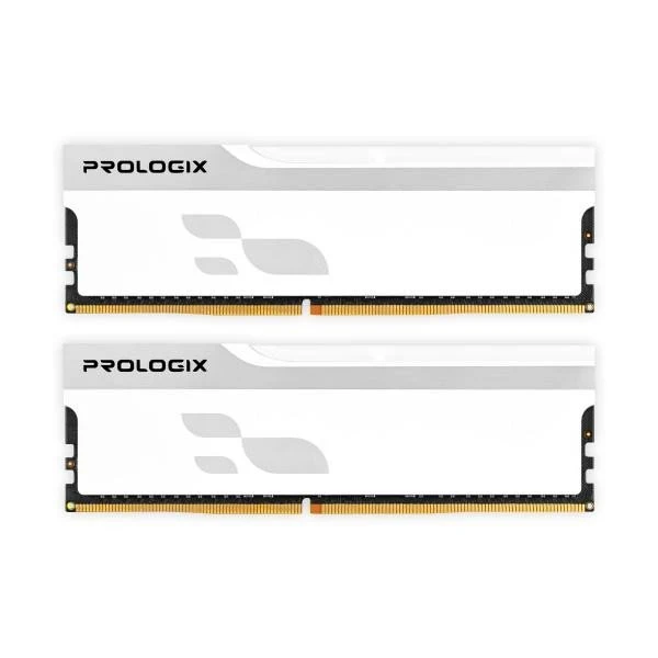 Оперативная память Prologix 32 GB (2x16GB) DDR5 6000 MHz Onyx White (PRO32GB6000YW5K) (UA)