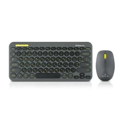 Клавиатура REAL-EL KIT-635W Wireless Bluetooth Black (EL123100057) (UA)