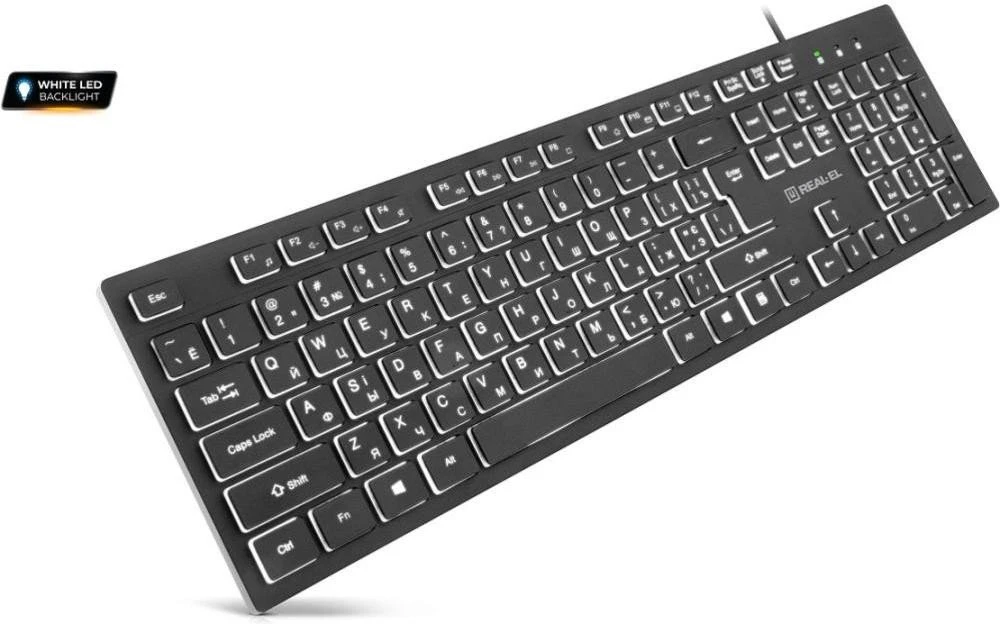 Клавиатура REAL-EL RK-7050 Black (EL123100054) (UA)