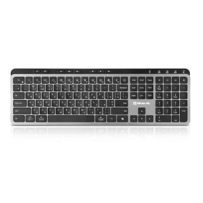 Клавіатура REAL-EL RK-737W Wireless Bluetooth Black/Gray (EL123100060) (UA)