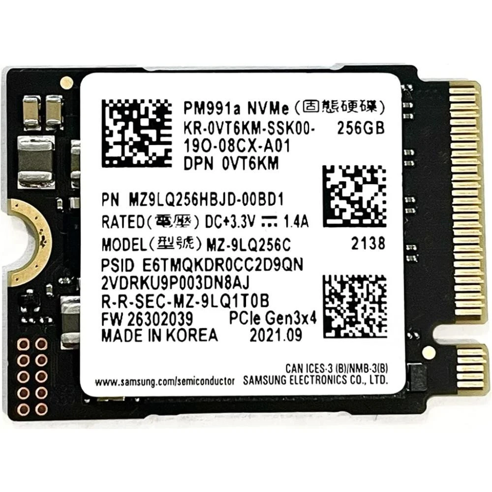 SSD диск Samsung PM991a 256 GB (MZ9LQ256HBJD-00BD1, MZ9LQ256HBJD-00BVL) (UA)