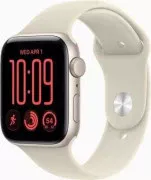 Apple Watch SE 3 GPS 40mm Starlight Aluminium Case with Sand Sport Band S/M (MJKR4)