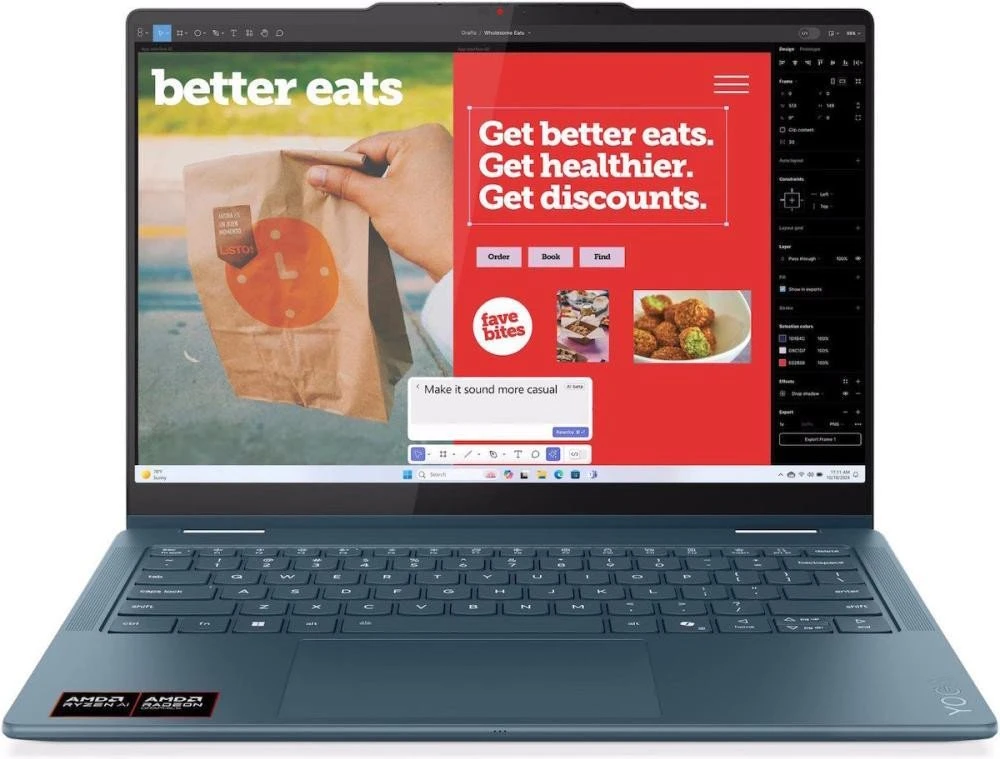 Ноутбук Lenovo Yoga 7 2-in-1 14AKP10 Tidal Teal (83JR008NPB)