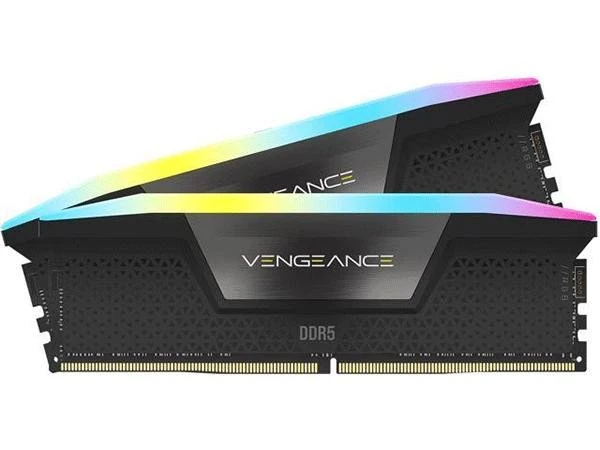 Оперативна пам'ять Corsair 32 GB (2x16GB) DDR5 6000 MHz Vengeance RGB Black (CMH32GX5M2B6000Z38)