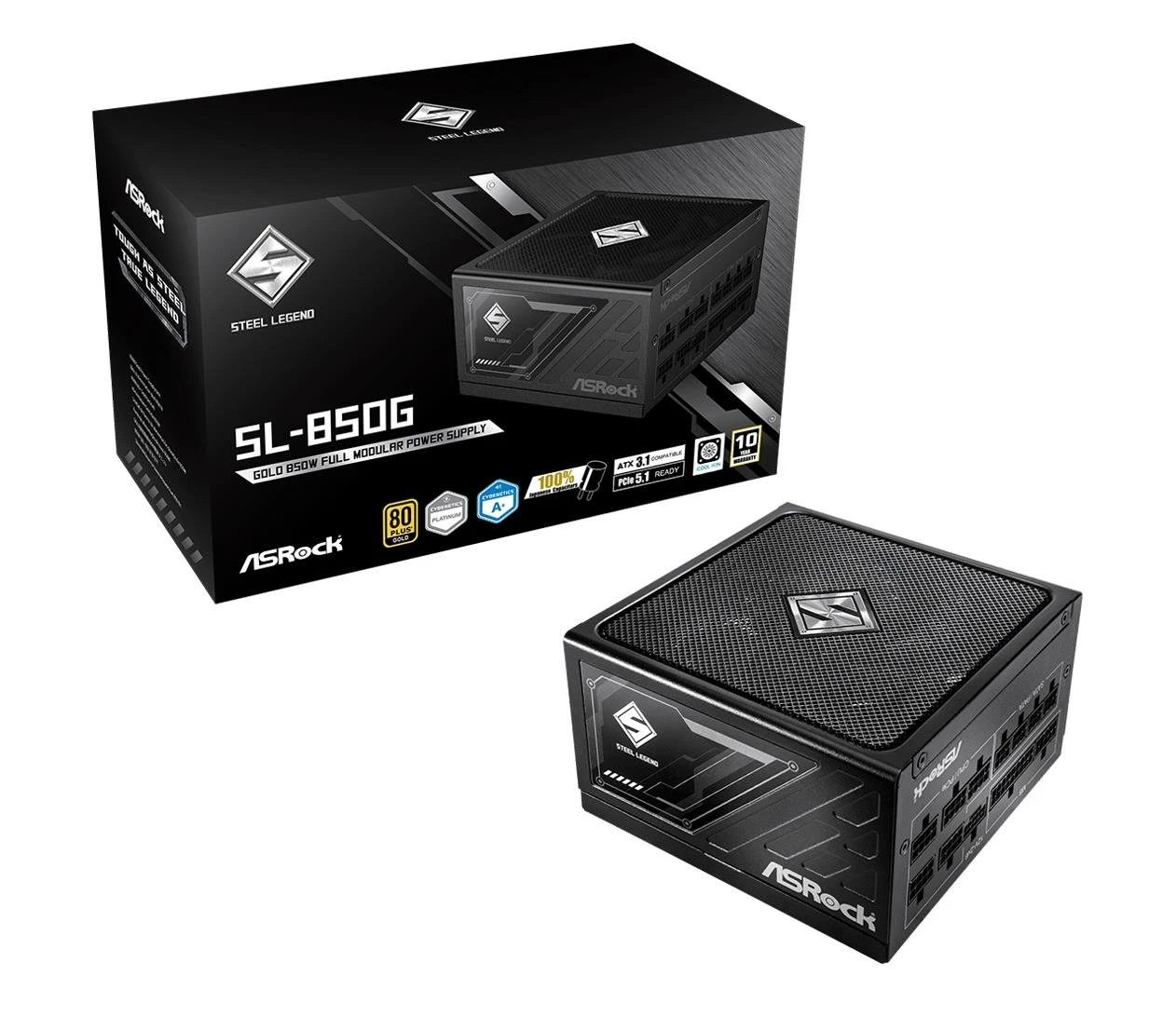 Блок живлення ASRock Steel Legend 850W 80 Plus Gold (SL-850G) EU