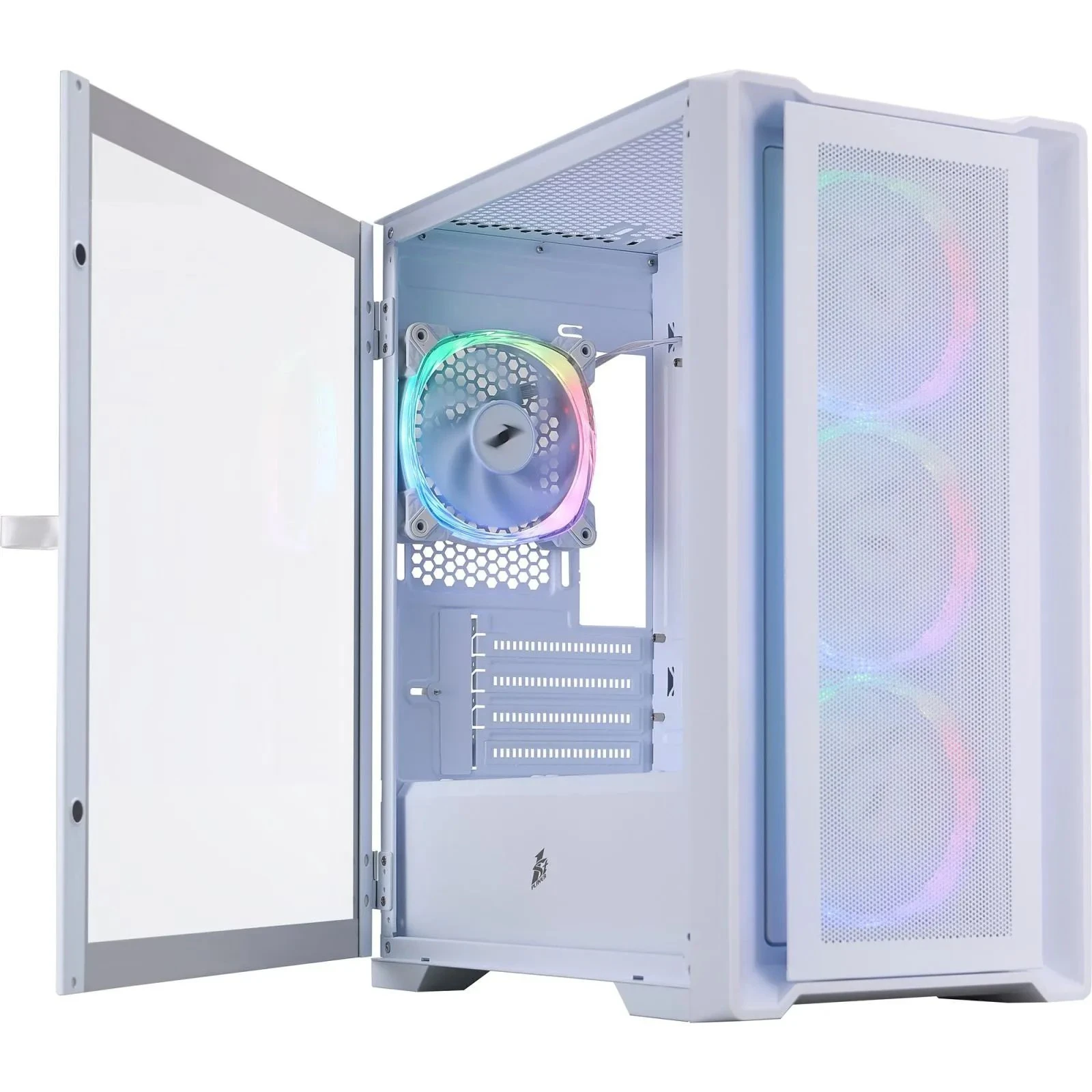 Корпус 1stPlayer T4-WH-4FS7-W (UA)