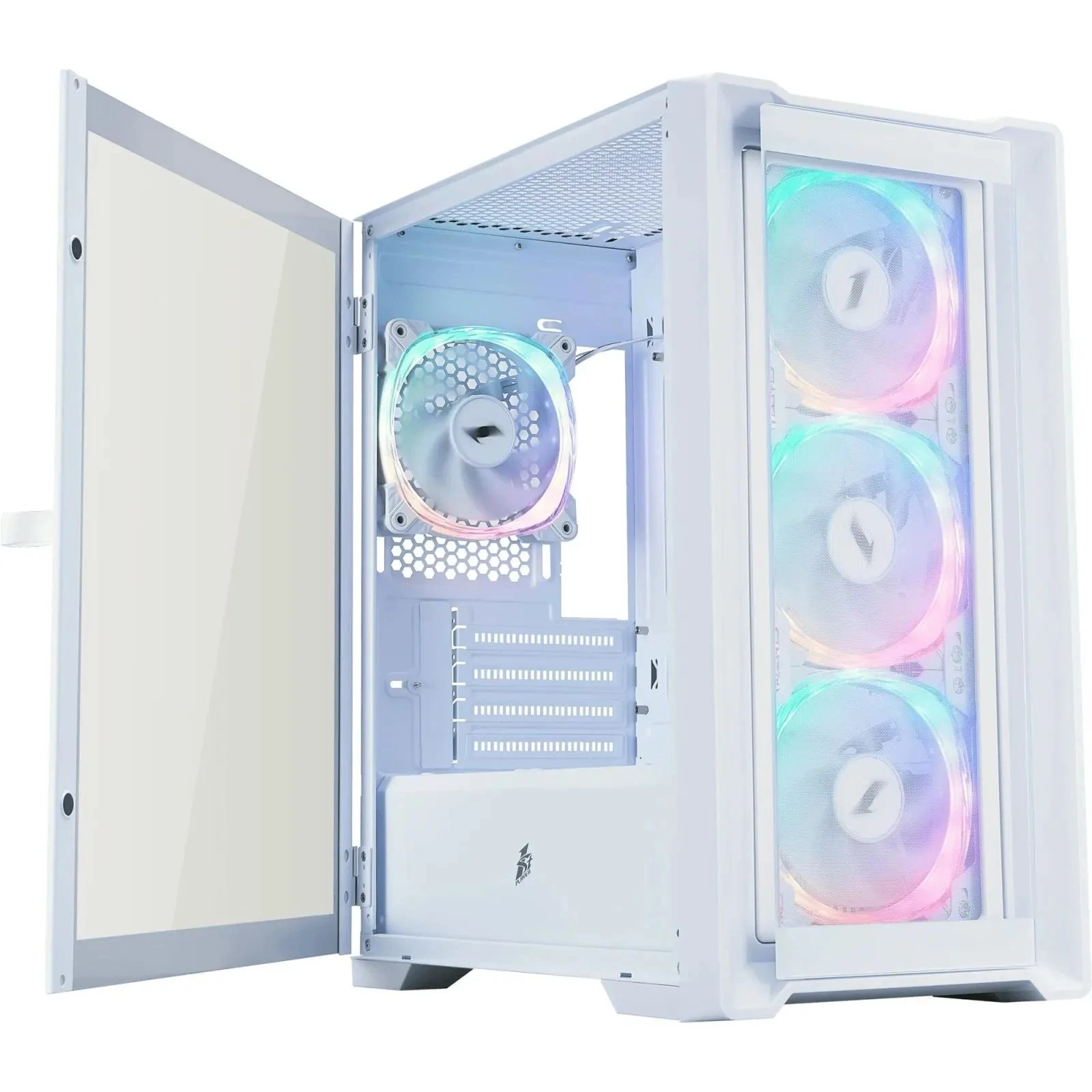 Корпус 1stPlayer T4-G-WH-4FS7-W (UA)