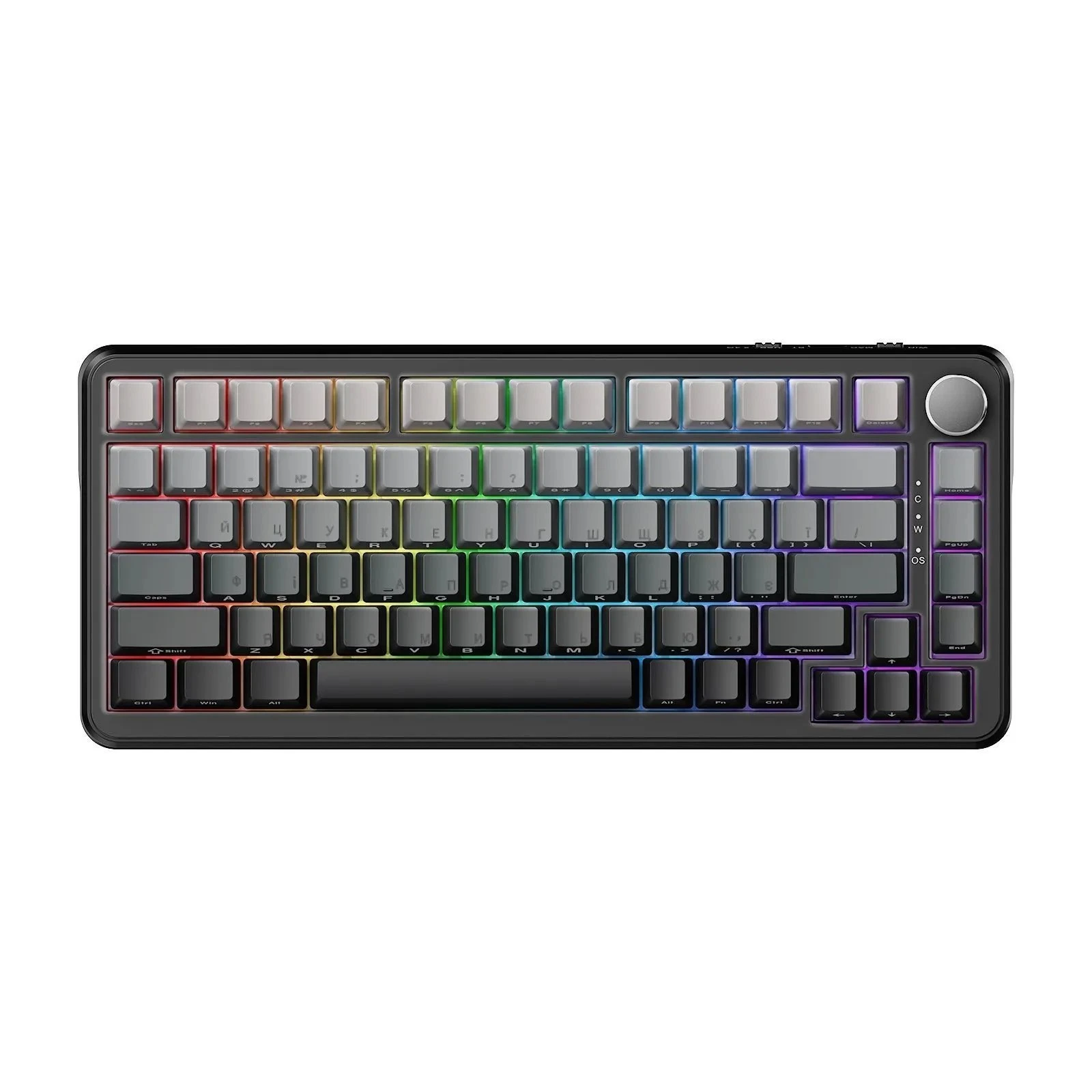 Клавіатура Ajazz AK820 Max Magnetic Switch RGB USB UA Gradient Black (AK820MAX-M-S-GG) (UA)