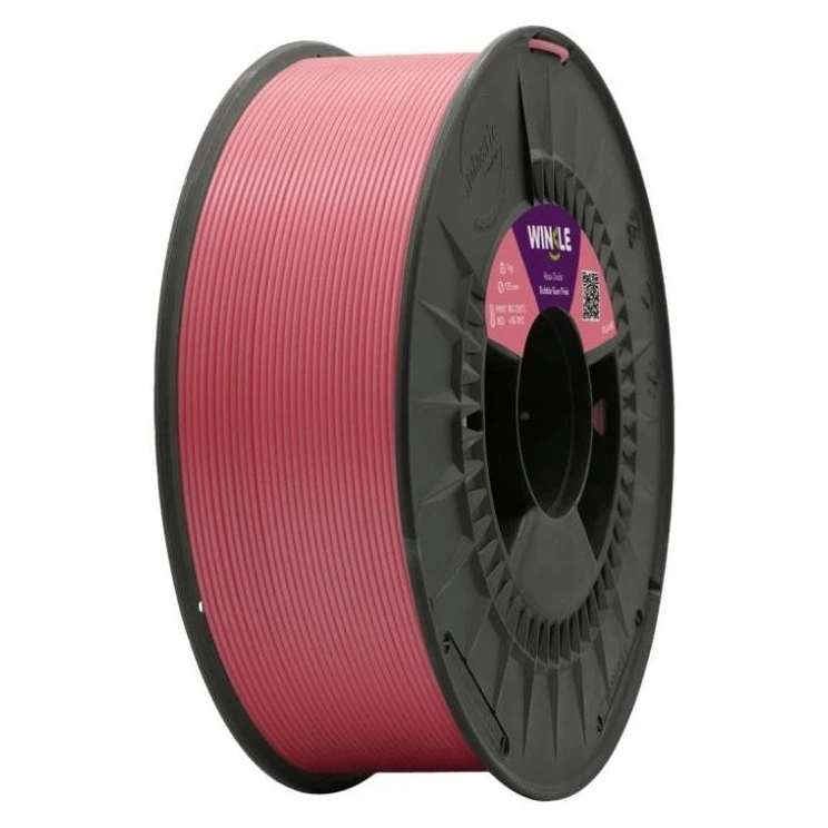 Пластик для 3D-принтера WINKLE PLA HD 1.75mm, 1kg, Розовый (PHD01000175ROSCHIWNK) (UA)