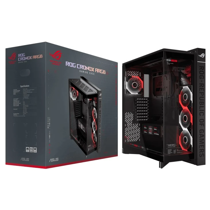 Корпус Asus ROG Cronox GR801 Curve TG ARGB Black (90DC00T0-B09030) (UA)