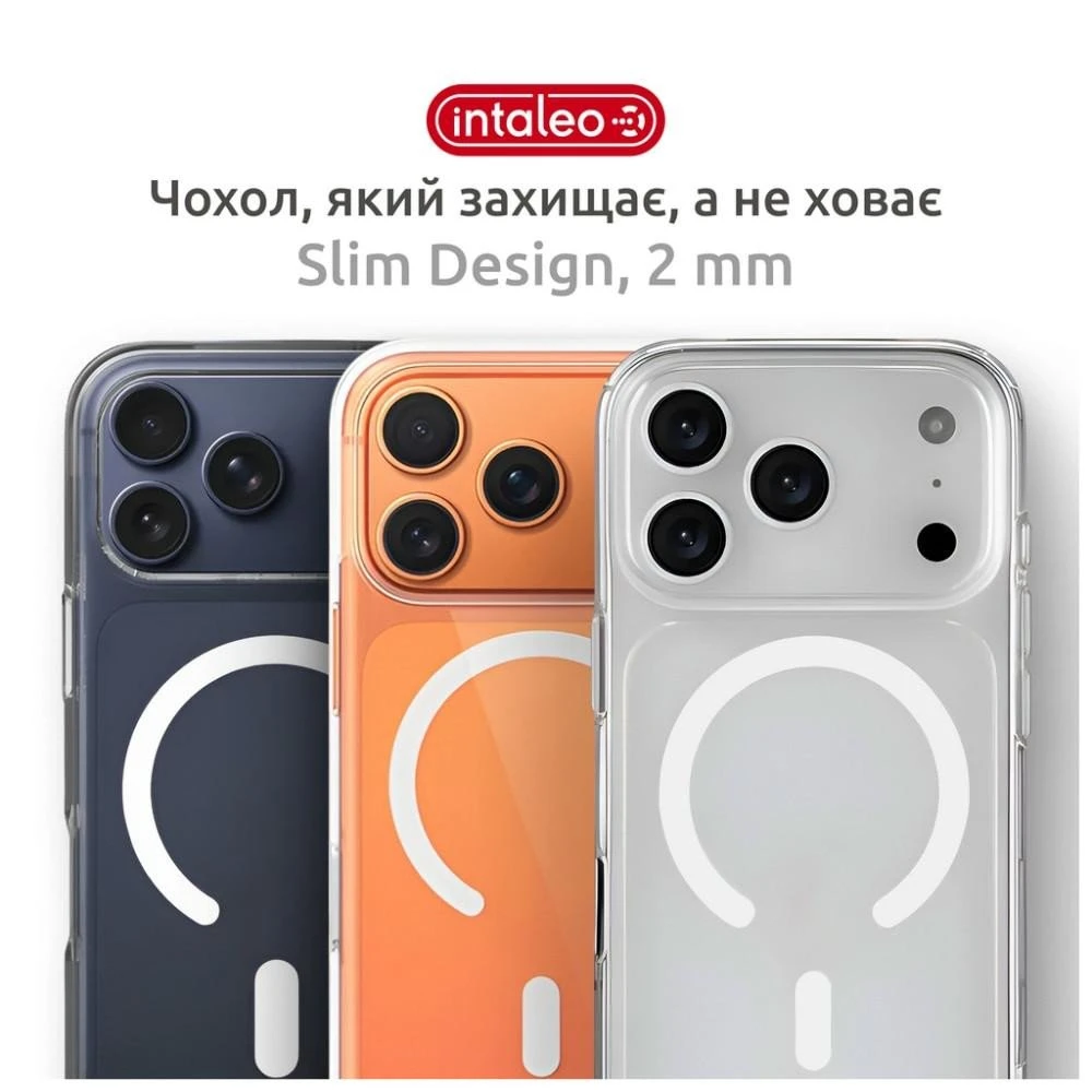 Чехол для смартфона Intaleo CLEAR MagSafe Apple iPhone 17 Pro with Box (1283126626821) (UA)