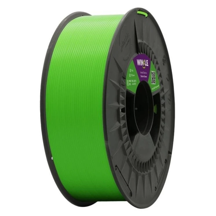 Пластик для 3D-принтера WINKLE PLA HD 1.75mm, 1kg, Fluorescent Electric Green (PLD01000175VERELEWNK) (UA)