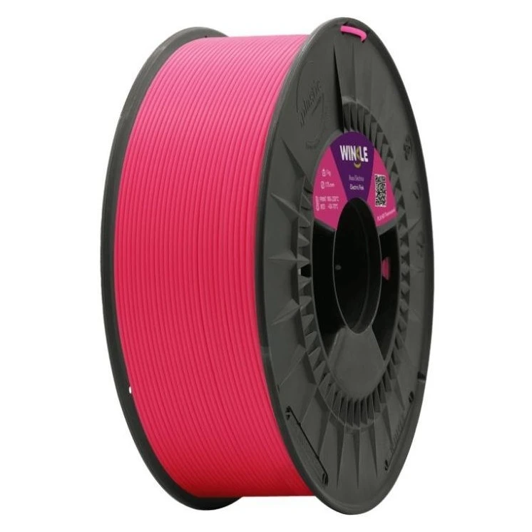 Пластик для 3D-принтера WINKLE PLA HD 1.75mm, 1kg, Fluorescent Electric Pink (PLD01000175ROSELEWNK) (UA)