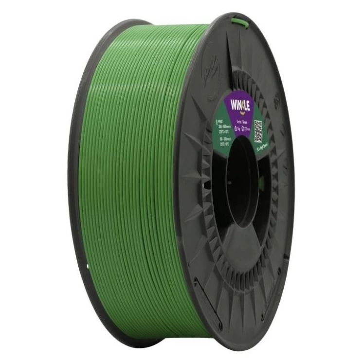 Пластик для 3D-принтера WINKLE PLA HIGH SPEED 1.75mm, 1kg, Зеленый авокадо (PHS01000175VERAGUWNK) (UA)