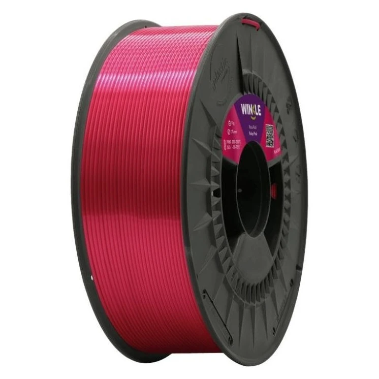 Пластик для 3D-принтера WINKLE PLA SILK 1.75mm, 1kg, Ruby pink (PSI01000175ROSRUBWNK) (UA)