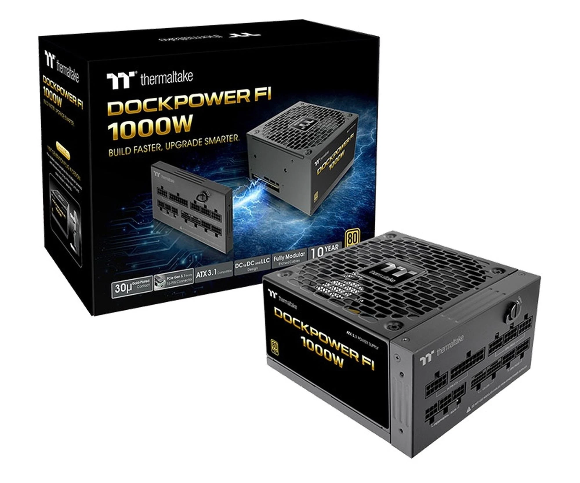 Блок питания Thermaltake Dockpower FI 1000W 80 Plus Gold modular ATX3.1 Gen5 (PS-DCP-1000FNFAGE-2) EU