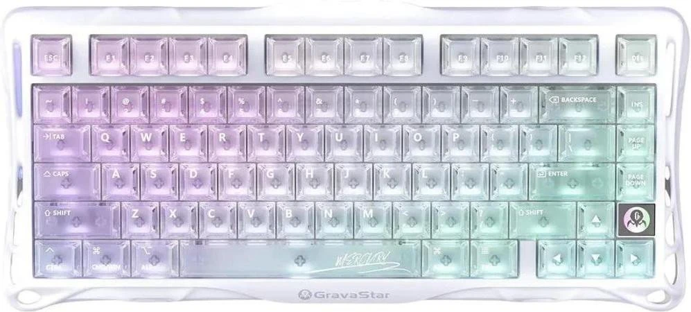 Клавіатура Gravastar Mercury K1 Lite Crystal Aurora (GSK1LITE_XTAL_AUROA) (UA)