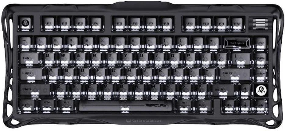 Клавіатура Gravastar Mercury K1 Stealth Black (GSK1_XTAL_BLK) (UA)