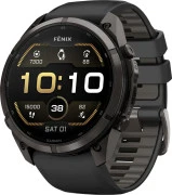Смарт-годинники Garmin Fenix 9 Pro 51mm Carbon Gray DLC Titanium з чорним/гальковим силіконовим ремінцем (010-04337-15/16)