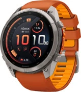 Смарт-часы Garmin Fenix 9 Pro inReach 51mm Titanium with Autumn Orange/Spark Orange Silicone Band (010-04337-00/01)