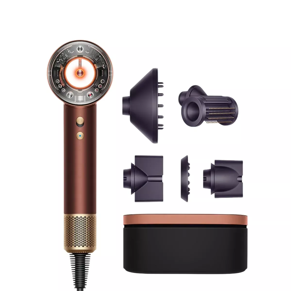Фен Dyson Supersonic HD16 Nural Straight+Wavy - Plum/Copper (318135-01)