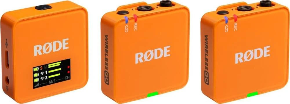 микрофонная радиосистема для камеры, для смартфона Rode Wireless GO Gen 3 Orange