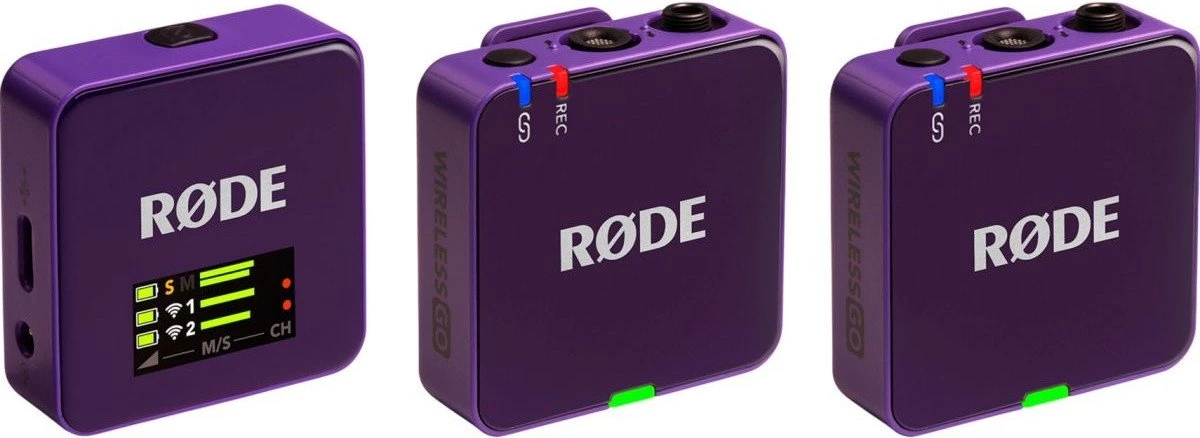 микрофонная радиосистема для камеры, для смартфона Rode Wireless GO Gen 3 Purple