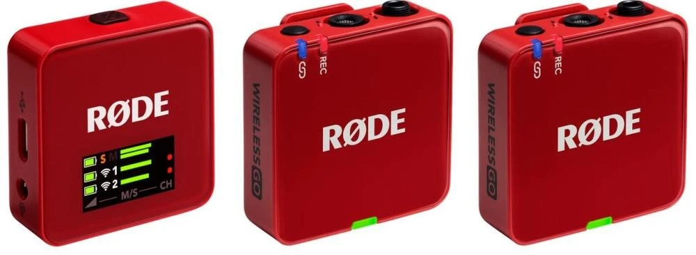 мікрофонна радіосистема для камери, для смартфона Rode Wireless GO Gen 3 Red