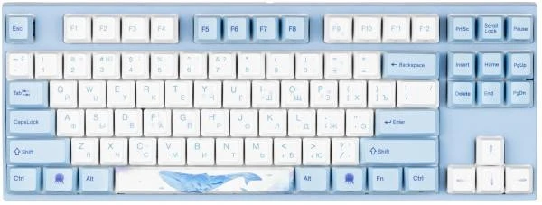 Клавіатура Varmilo VEM87 Sea Melody EC V2 Ivy UA (A33A038B1A3A17A033) (UA)