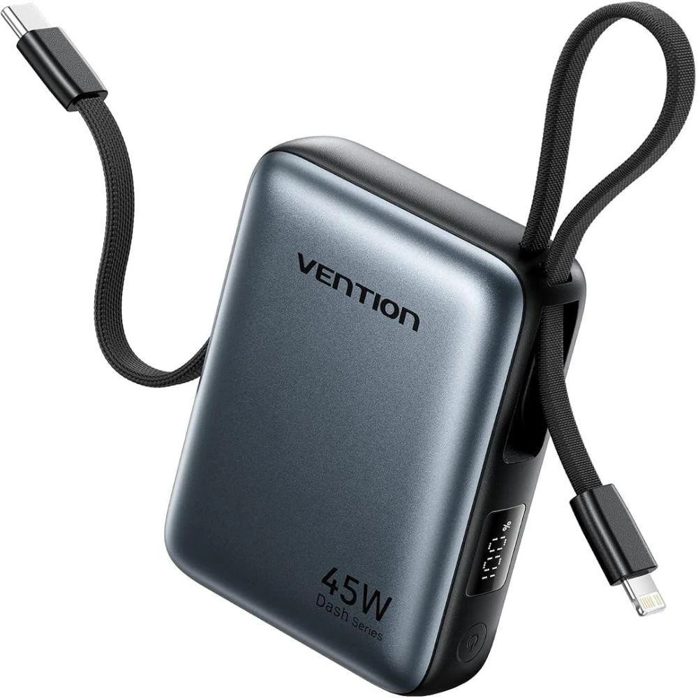 Мобільна батарея Vention 10000mAh 45W Gray (FKMH0) (UA)