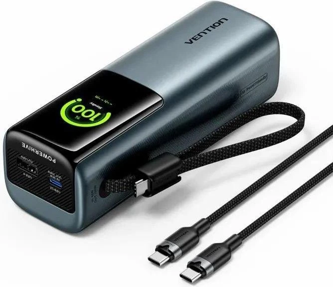 Мобільна батарея Vention 20000mAh 165W Gray (FKFH0/910165) (UA)