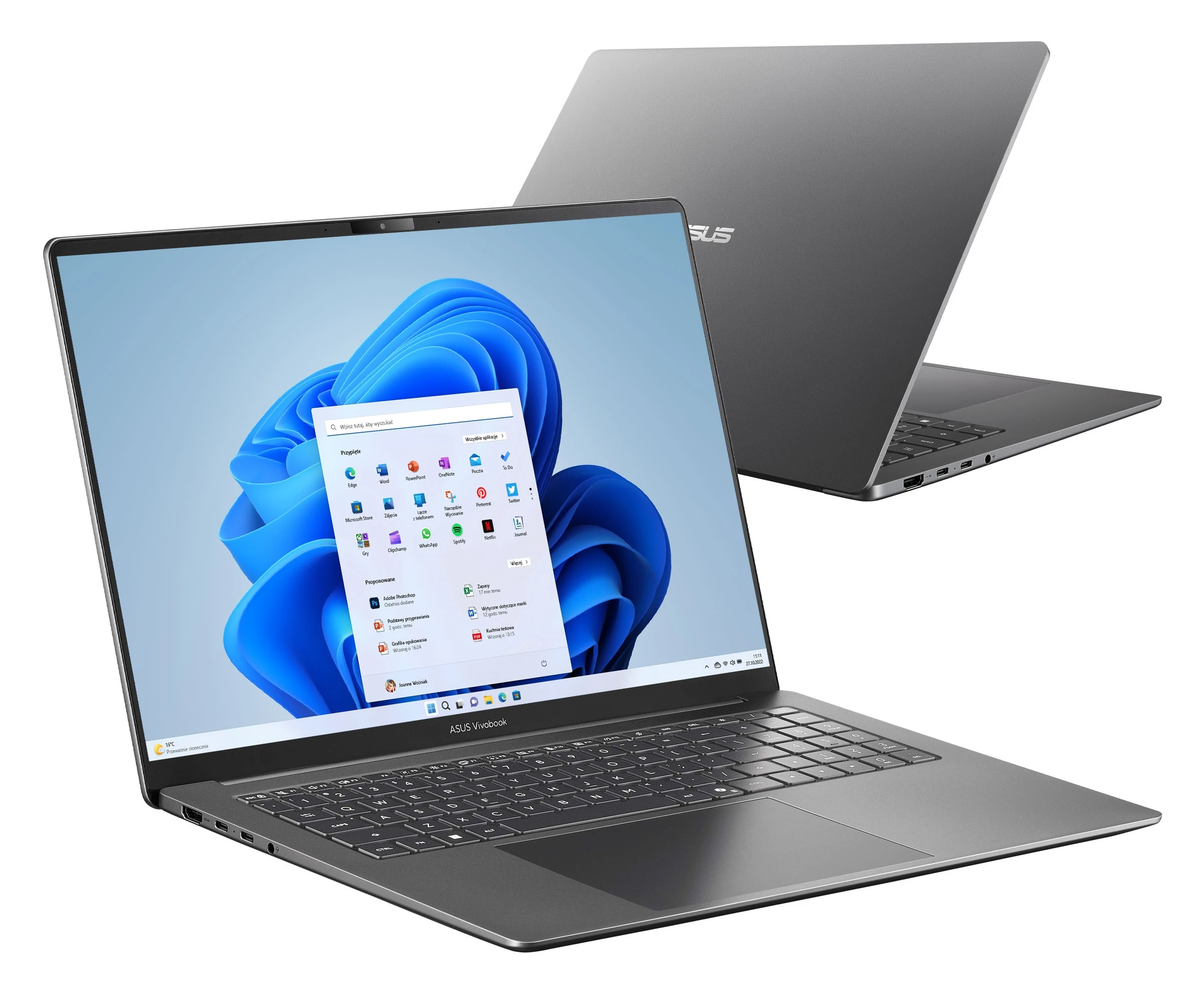 Ноутбук ASUS Vivobook S16  Core 7-350/16GB/512/Win11 (S5652MA-TK107W) No charging adapter