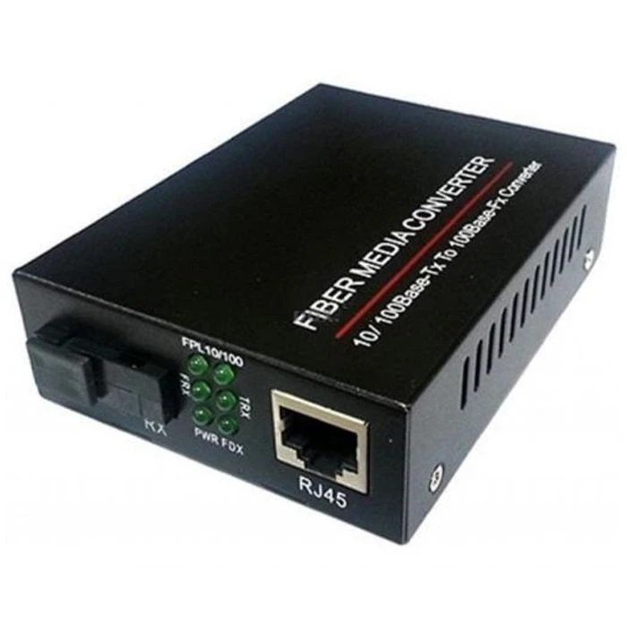 Медіаконвертор 10/100Base-TX до 100Base-F 1550нм, SM, SC/PC, 20 км FoxGate (EC-B-0,1-1SM-1550nm-20-LFP) (UA)