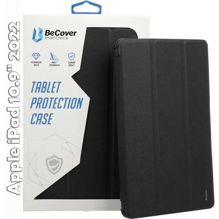 Чехол для планшета BeCover Smart Case Apple iPad 10.9 2022 Black (709189) (UA)
