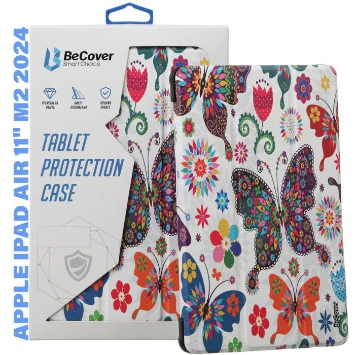 Чехол для планшета BeCover Smart Case Apple iPad Air 11 M2/M3 (2024/2025) Butterfly (711599) (UA)