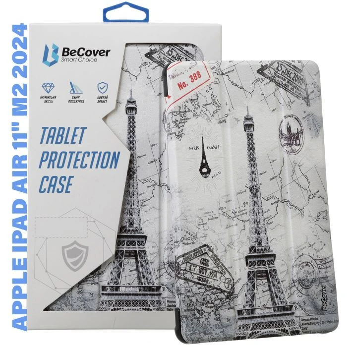 Чехол для планшета BeCover Smart Case Apple iPad Air 11 M2/M3 (2024/2025) Paris (711608) (UA)