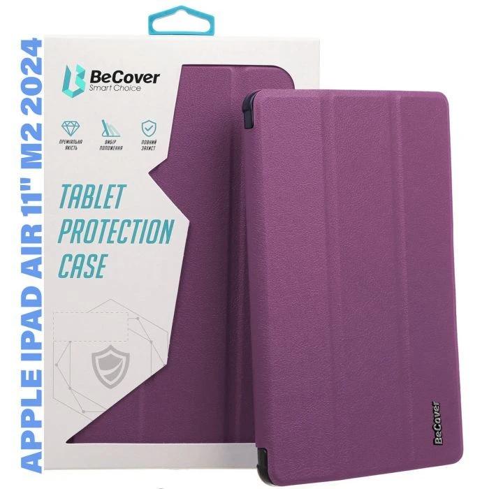 Чохол для планшета BeCover Smart Case Apple iPad Air 11 M2/M3 (2024/2025) Фіолетовий (711387) (UA)