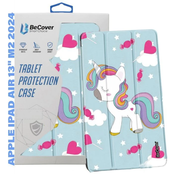 Чехол для планшета BeCover Smart Case Apple iPad Air 13 M2/M3 (2024/2025) Unicorn (711620) (UA)