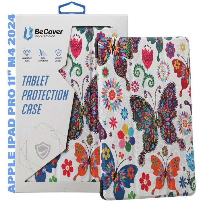 Чехол для планшета BeCover Smart Case Apple iPad Pro 11 M4 2024 Butterfly (711631) (UA)