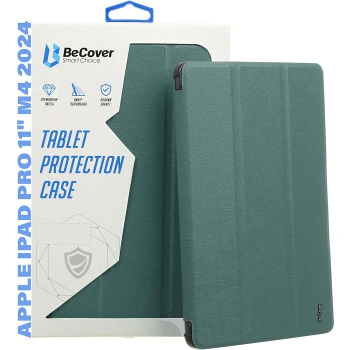 Чехол для планшета BeCover Smart Case Apple iPad Pro 11 M4 2024 Dark Green (711623) (UA)