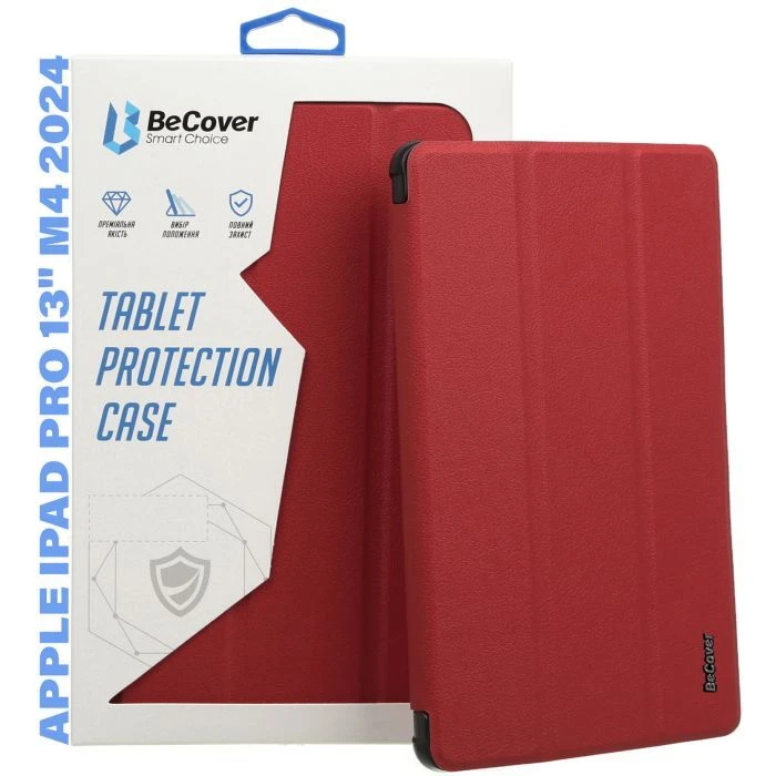 Чохол для планшета BeCover Smart Case Apple iPad Pro 13 M4 2024 Red Wine (711647) (UA)