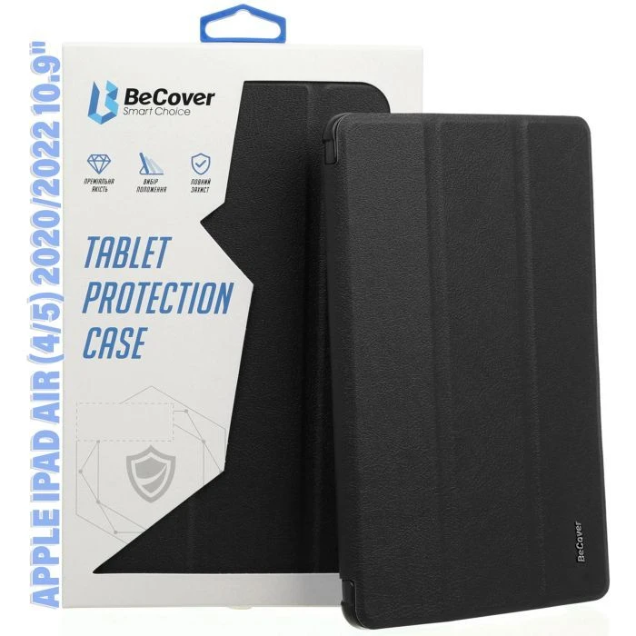 Чохол для планшета BeCover Soft Edge Apple iPad Air (4/5) 2020/2022 10.9 Black (711118) (UA)