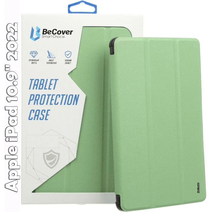 Чехол для планшета BeCover Soft Edge BeCover Apple iPad 10.9 2022 Green (709183) (UA)