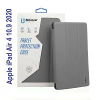Чехол для планшета BeCover Soft Edge Pencil mount Apple iPad Air 4 10.9 2020/2021 Gray (706820) (UA)