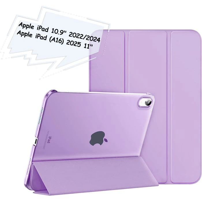 Чохол для планшета BeCover Tri Fold Hard Apple iPad 10.9 (2022/2024)/iPad (А16) 2025 11 Purple (713321) (UA)